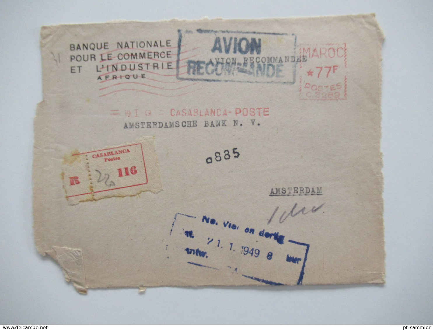 Algerien 1950 / 60er Jahre Belegeposten 50 VS (Vorderseiten) / viele Stempel / AFS Freistempel nach Holland