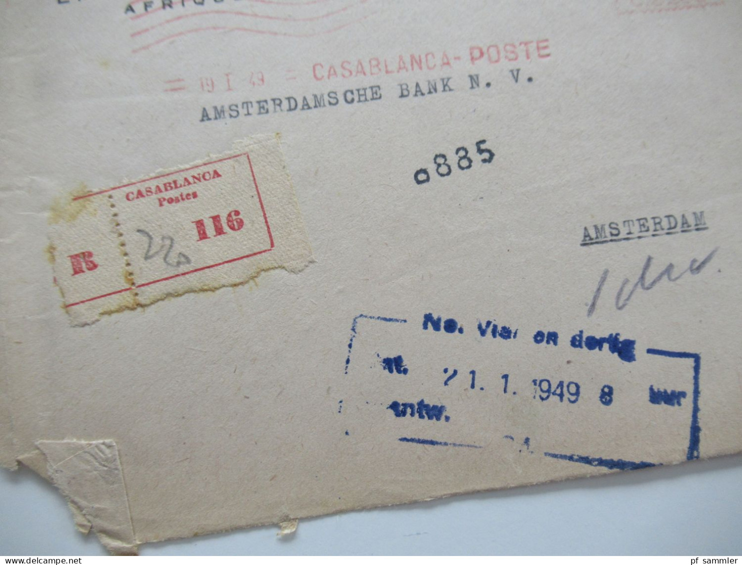 Algerien 1950 / 60er Jahre Belegeposten 50 VS (Vorderseiten) / viele Stempel / AFS Freistempel nach Holland