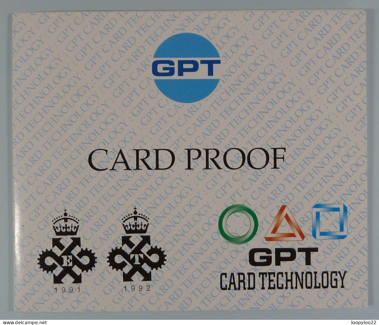 UK - Great Britain - BT / GPT  - Card Proof - Simpson Homer - 13/8/96 - In Folder - Sonstige & Ohne Zuordnung