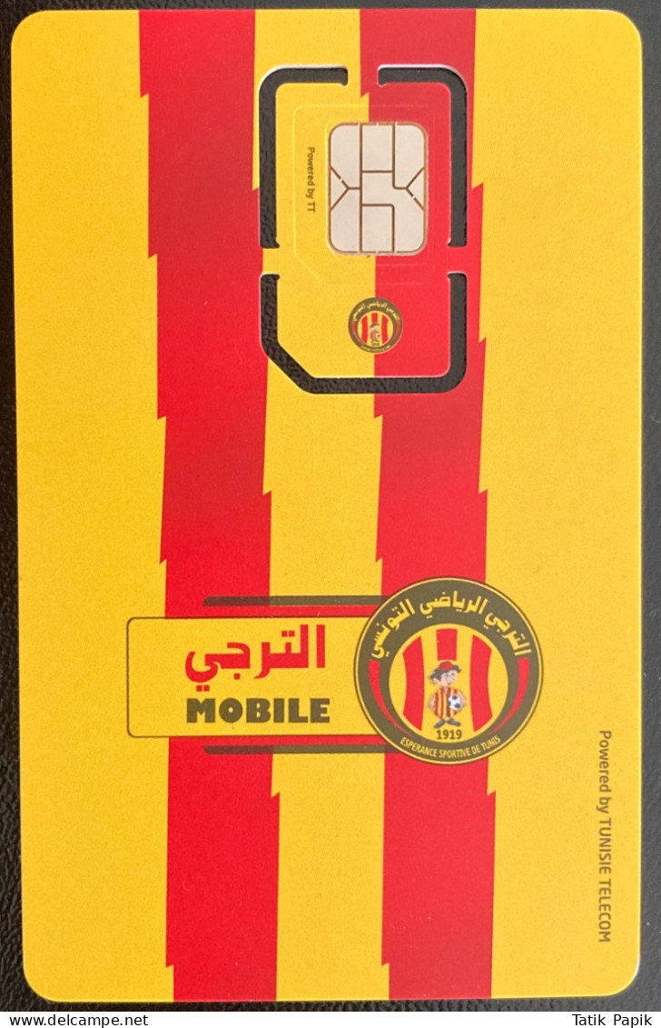 Tunisie Tunisia Card Telephone Football Club SIM GSM NEW NANO Taraji Mobile EST Football New Telecom 3G 4G 5G MOBILE - Tunisia