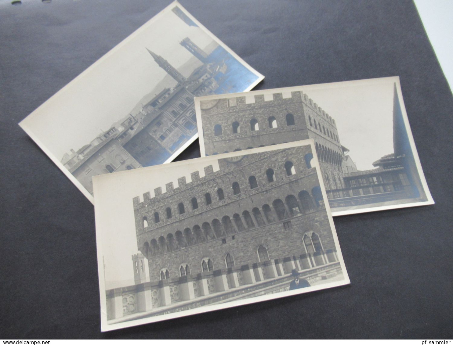 3x Echtfoto (13,5 X 8,5cm) Ca. 1930er Jahre Palazzo Vecchio In Florenz / Museum / Blick Vom Loggiadach - Places