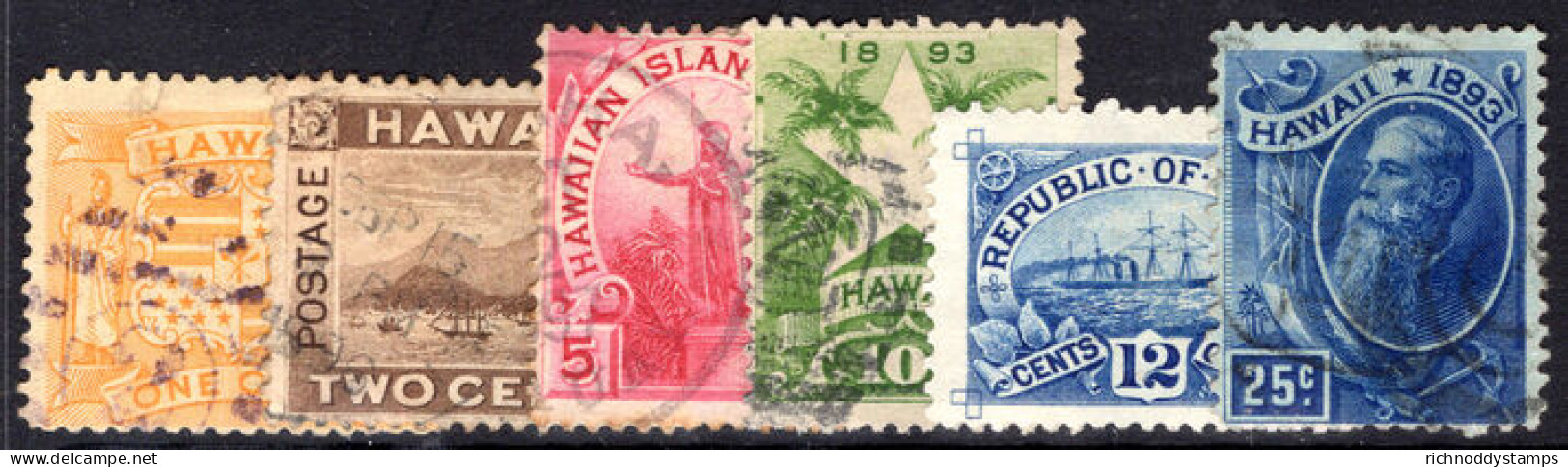 Hawaii 1894 Set Fine Used. - Hawaii