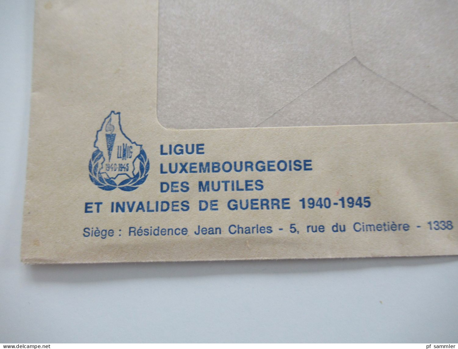 Luxemburg 1980 / 1981 kleines Lot 7 Belege / Stempel Timbre Caritas usw.