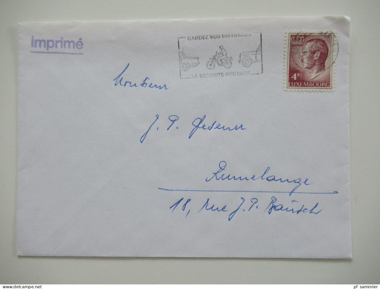 Luxemburg 1980 / 1981 kleines Lot 7 Belege / Stempel Timbre Caritas usw.