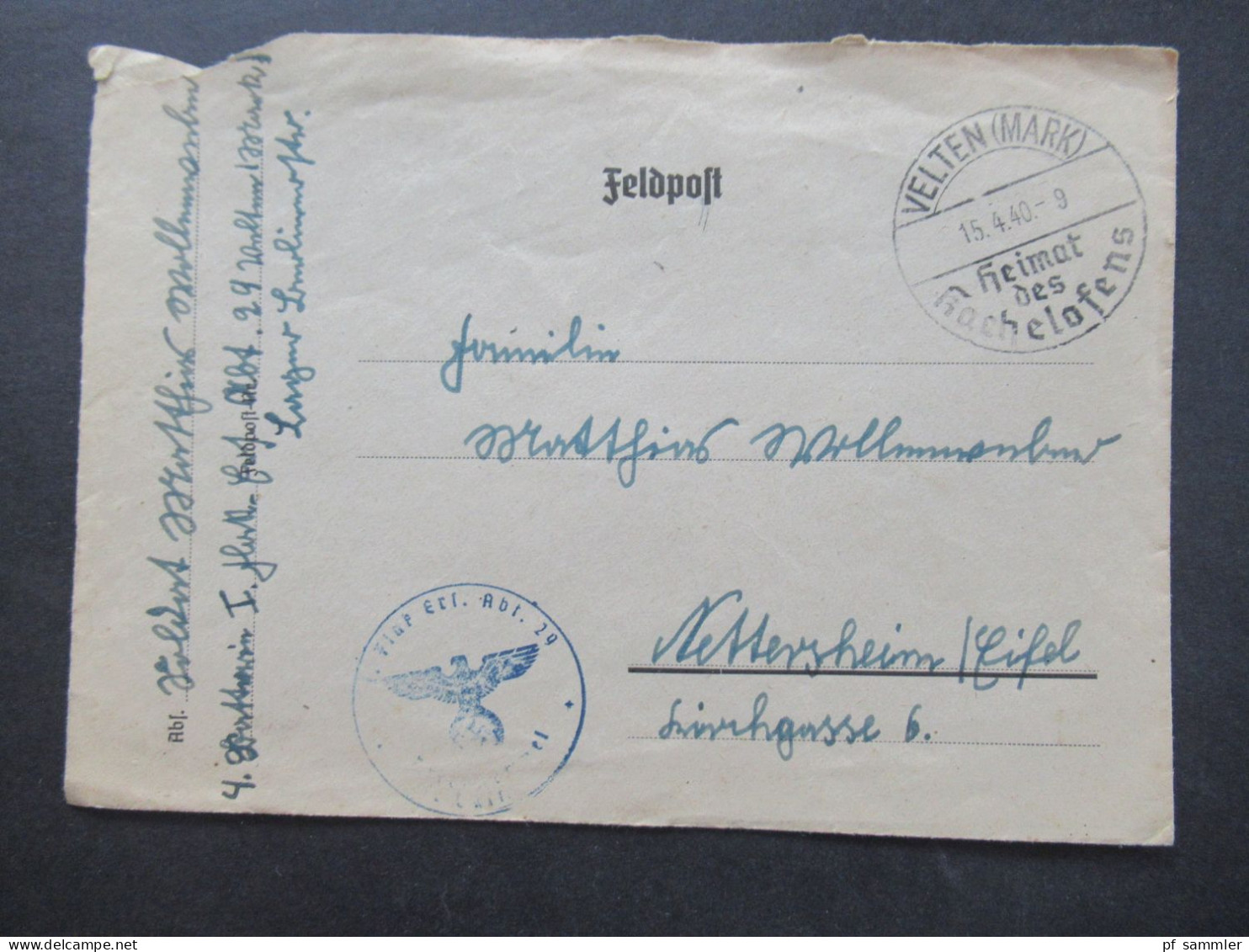 Feldpost 2.WK Posten mit vielen Belegen und 4 Fotos! 24.12.1939 - 22.6.1944 Luftwaffe / Luftgaupostämter / Fliegerhorst