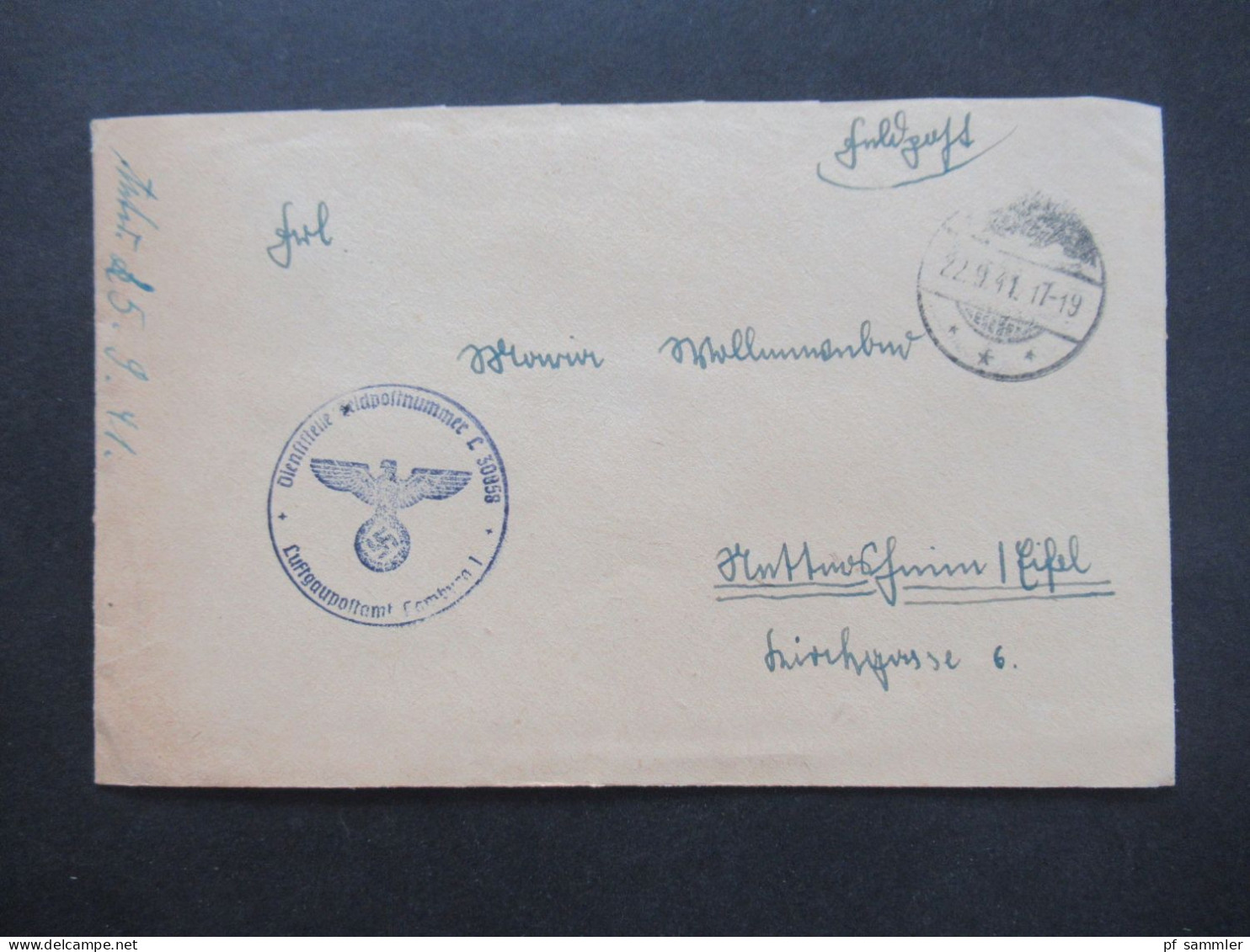 Feldpost 2.WK Posten mit vielen Belegen und 4 Fotos! 24.12.1939 - 22.6.1944 Luftwaffe / Luftgaupostämter / Fliegerhorst