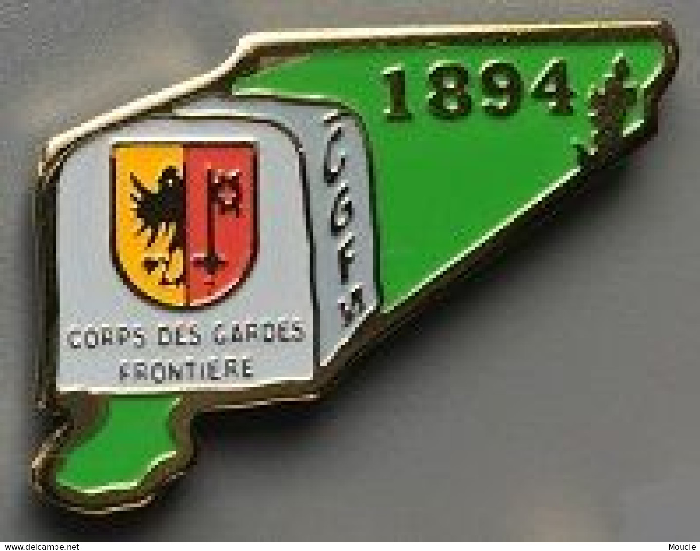 CORPS DES GARDES FRONTIERE - GENEVE - GENF - GENEVA -1894 - CGF VI - SUISSE - SCHWEIZ - BORNE -   (32) - Polizei