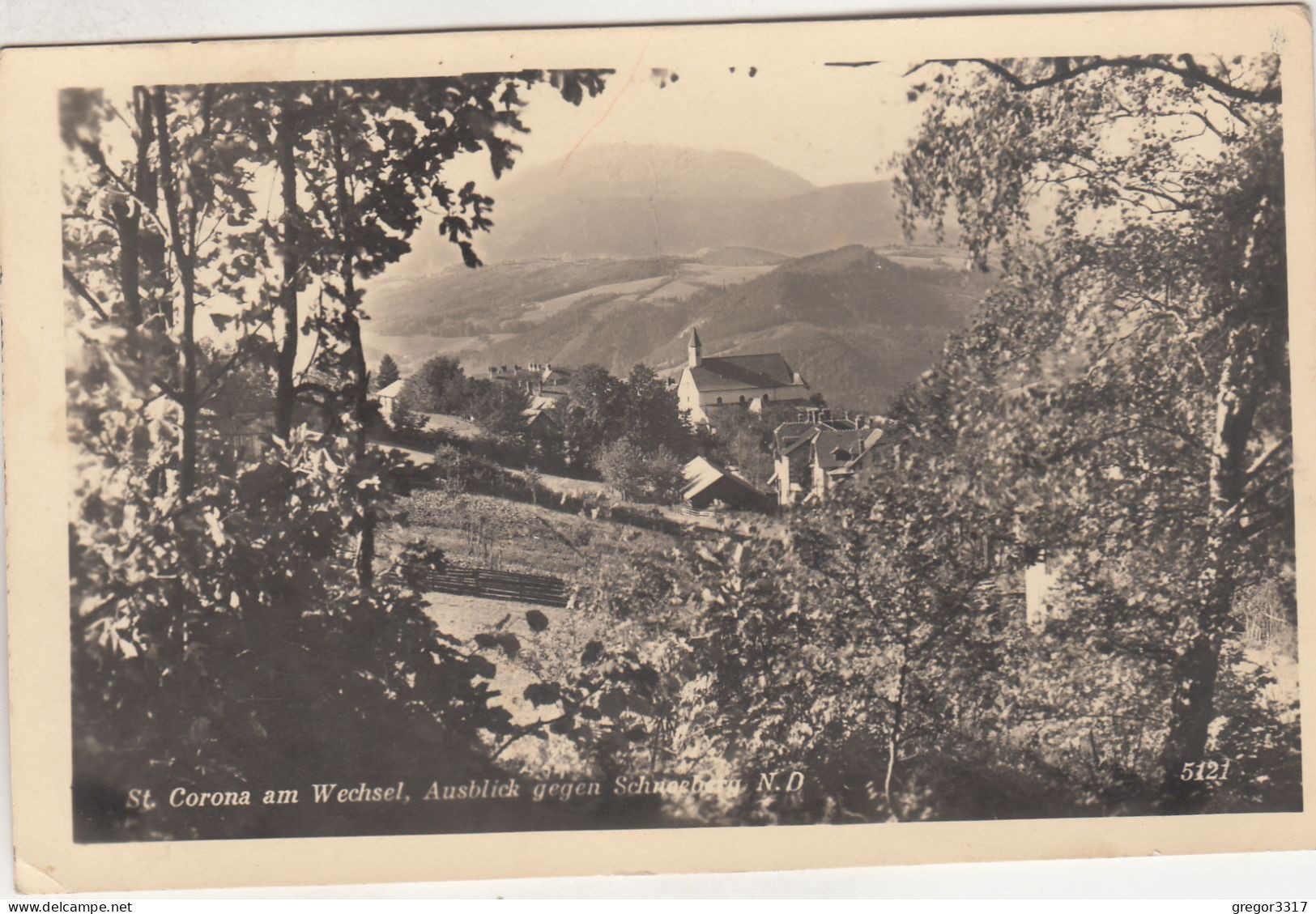 D380) ST. CORONA Am WECHSEL - Ausblick Gegen Schneeberg - Niederdonau ALT 1955 - Wechsel