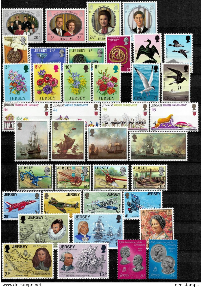 Great Britain / Jersey 1958 / 1990  MNH Collection / 14 Scans XF - Collections