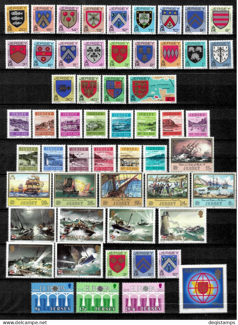 Great Britain / Jersey 1958 / 1990  MNH Collection / 14 scans XF