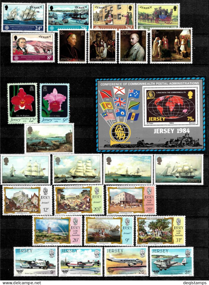 Great Britain / Jersey 1958 / 1990  MNH Collection / 14 scans XF