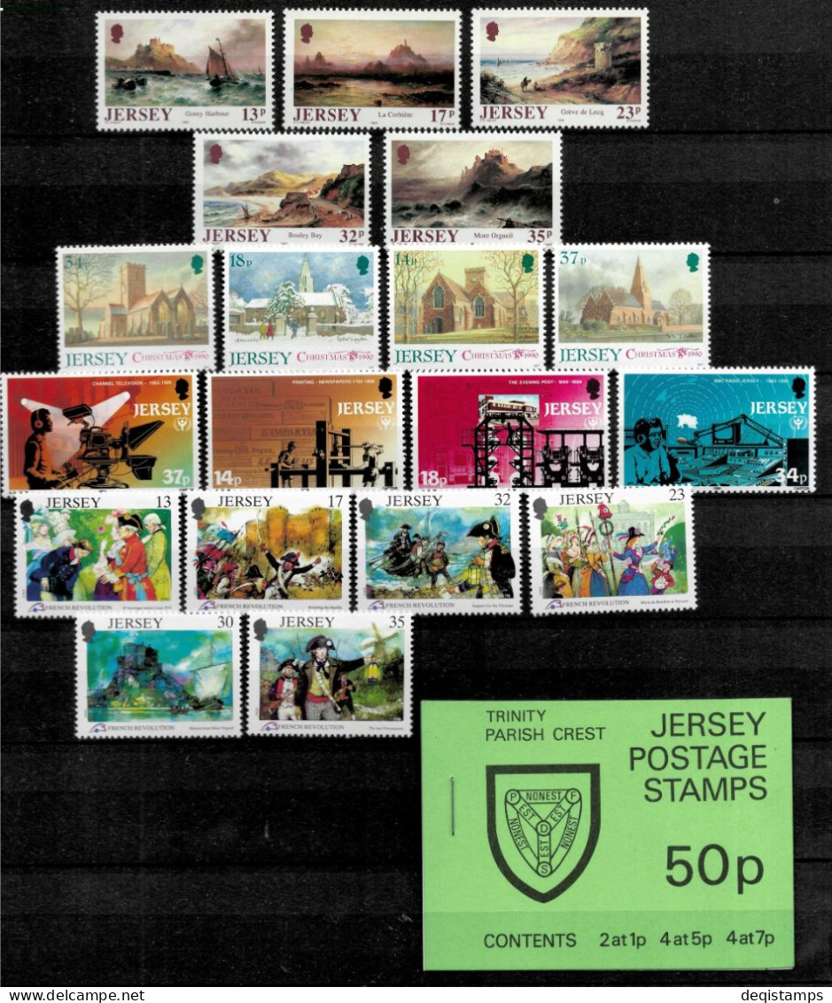 Great Britain / Jersey 1958 / 1990  MNH Collection / 14 scans XF