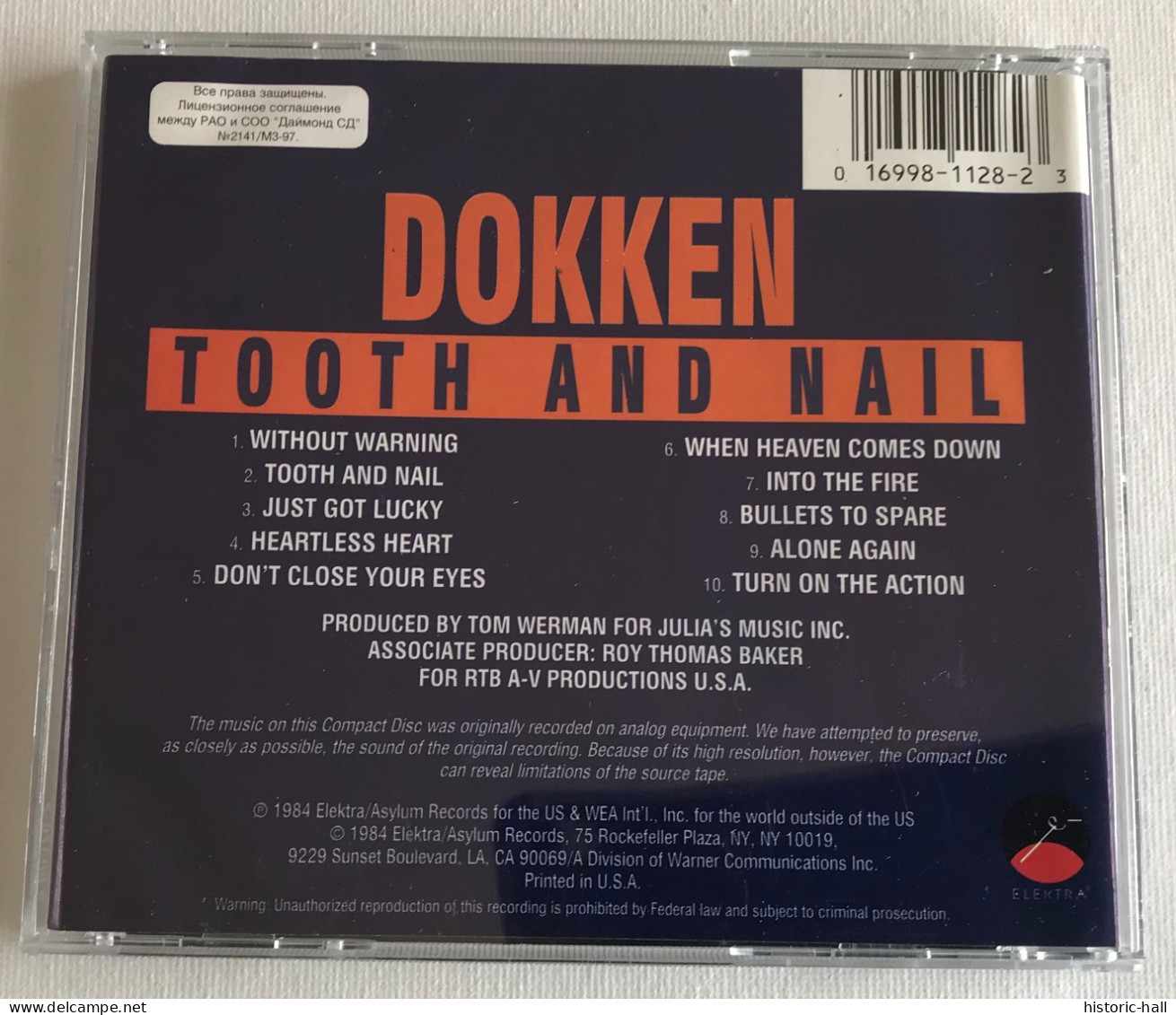 DOKKEN - Tooth And Nail - CD - 1984/97 - Russian Press - Hard Rock En Metal