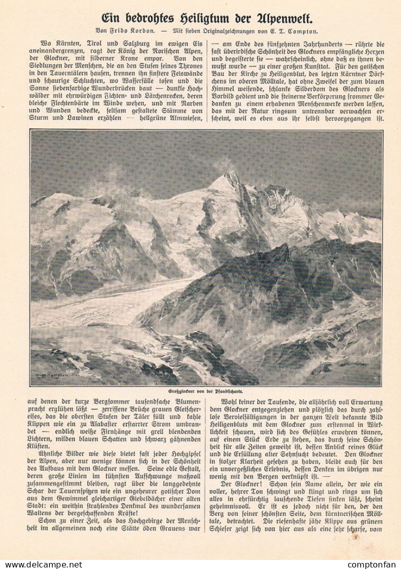 A102 1379 Frido Kordon Compton Großglockner Heiligenblut Artikel / Bilder 1914 - Sonstige & Ohne Zuordnung