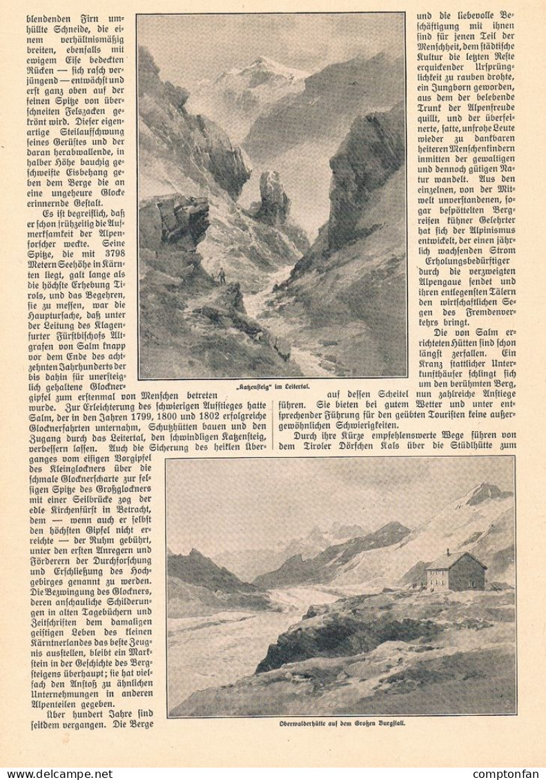 A102 1379 Frido Kordon Compton Großglockner Heiligenblut Artikel / Bilder 1914 - Autres & Non Classés
