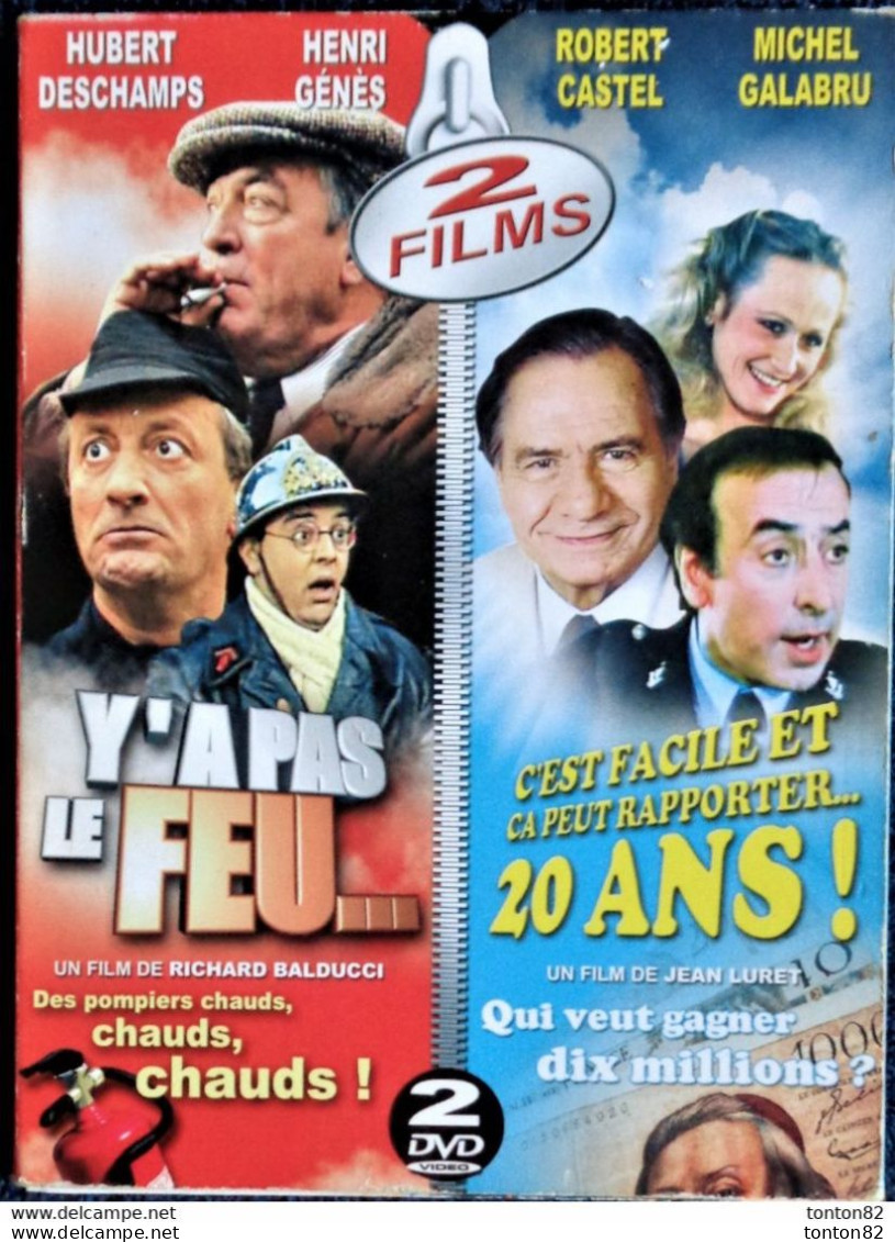 2 Films- Y'a Pas Le Feu ... - Michel Galabru  - Henri Génès // C'est Facile Et ça Peut Rapporter 20 ANS ! - R. Castel - Comédie