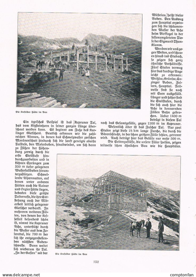 A102 1381 Compton Krefelder Hütte Alpenverein Sektion Krefeld Artikel / Bilder 1909 - Sonstige & Ohne Zuordnung