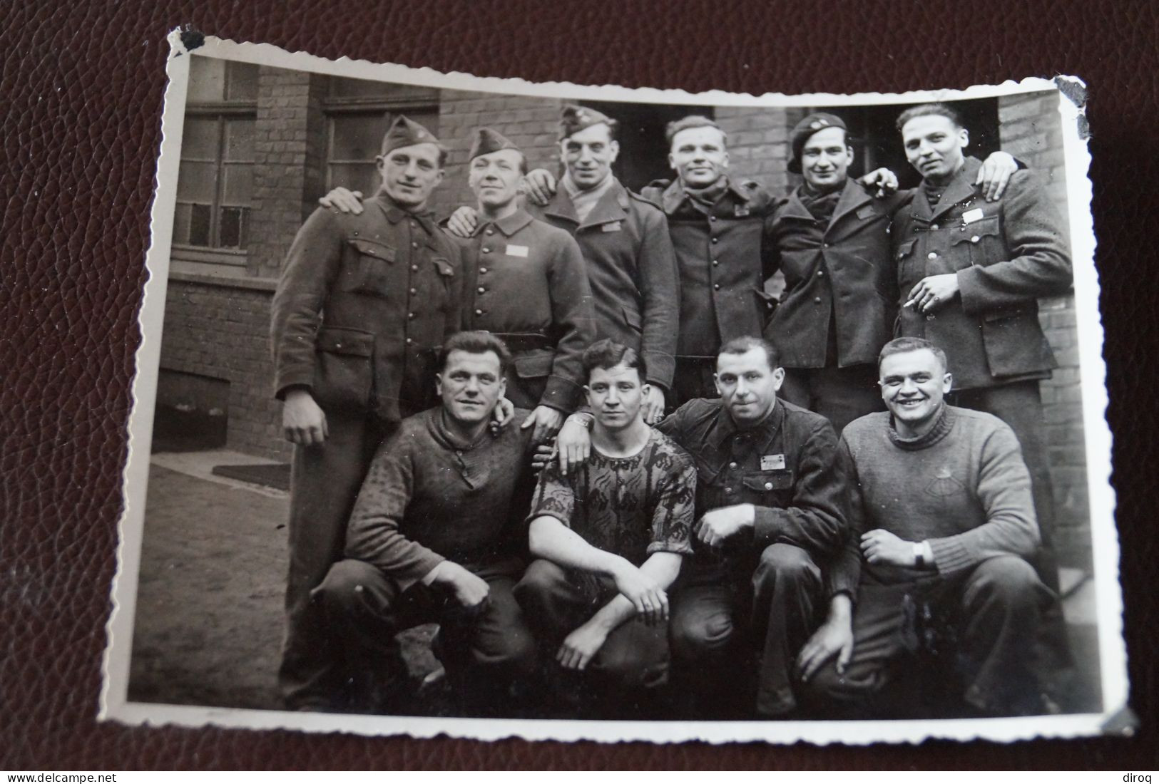 Camps De Prisonnier De Guerre,Stalag,1942,cachet Allemand, Ancienne Photo,11,5 Cm. Sur 8,5 Cm. - Oorlog, Militair