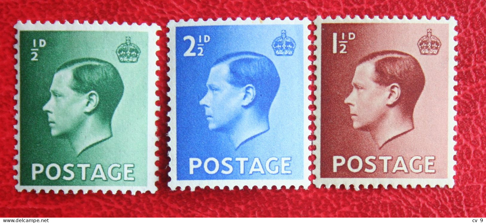 King Edward VIII (Mi 193 195-196) 1936 Ongebruikt MH ENGLAND GRANDE-BRETAGNE GB GREAT BRITAIN - Nuevos