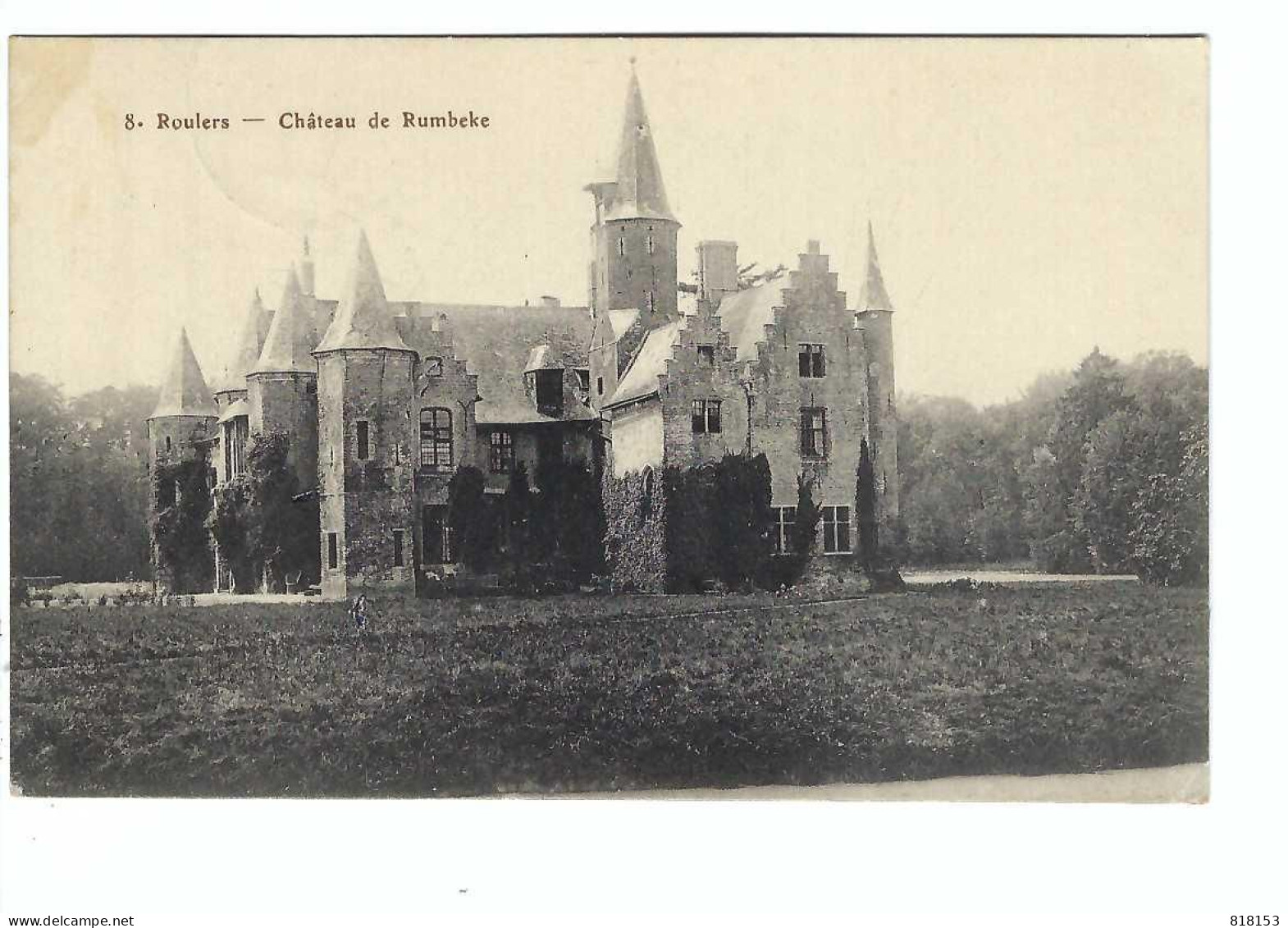 Roeselare    8. Roulers    -   Château  De Rumbeke  1917    Feldpost - Roeselare