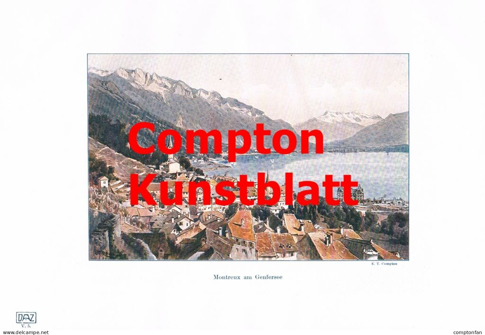 A102 1384 Compton Genfer See Genfersee Montreux Waadt Artikel / Bilder 1905 - Sonstige & Ohne Zuordnung