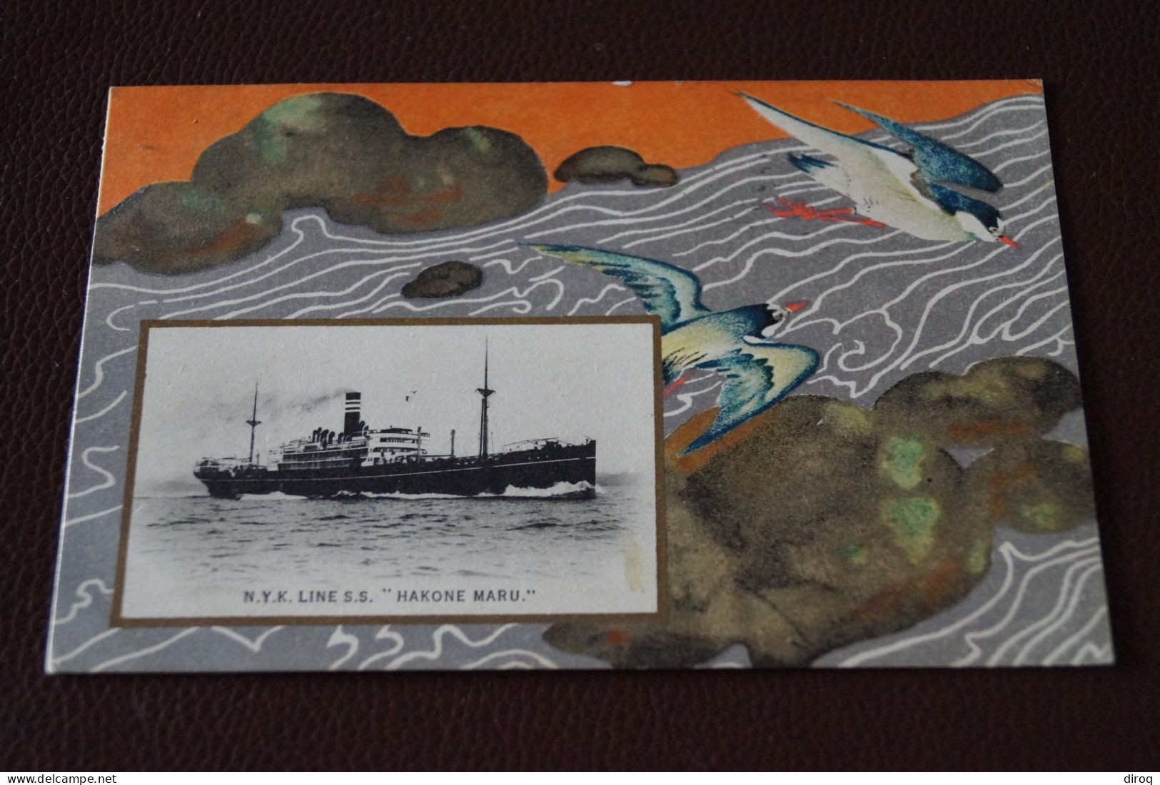 Bateau N.Y.K. SS,  Daté De 1930 , Hakone Maru ,belle Carte Ancienne Pour Collection - Steamers
