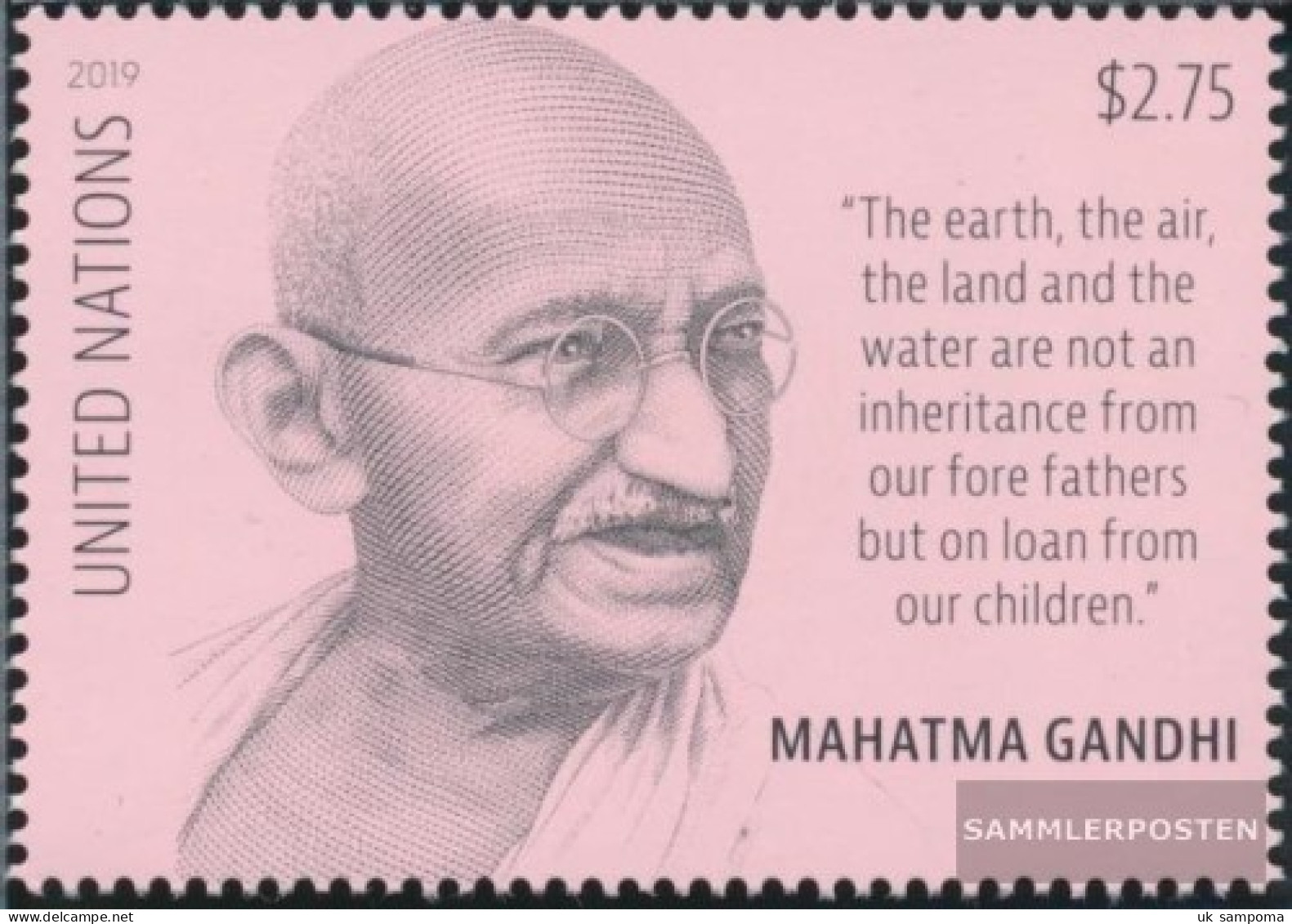 UN - NEW York 1721 (complete Issue) Unmounted Mint / Never Hinged 2019 Mahatma Gandhi - Unused Stamps