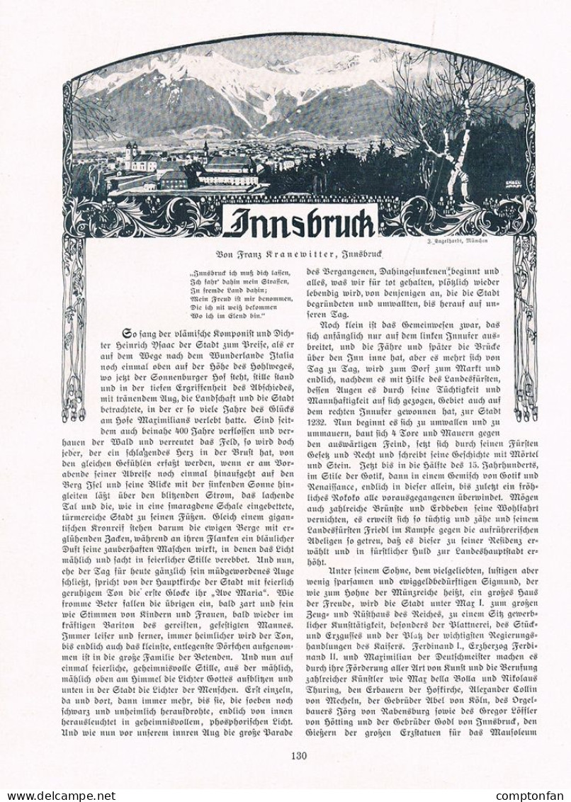 A102 1388 Compton Innsbruck Igls Hötting Ambras Tirol Artikel / Bilder 1907 - Otros & Sin Clasificación