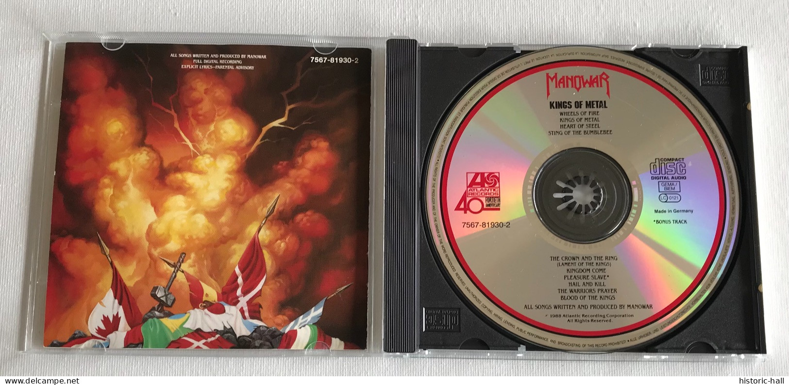 MANOWAR - Kings Of Metal - CD - 1988 - German Press - Hard Rock En Metal