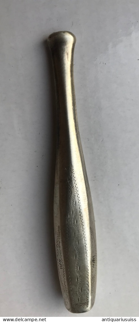 Cigarette Holder, Silver, Around 1930 - Other & Unclassified