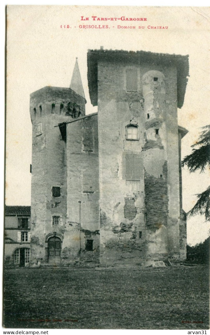 GRISOLLES - DONJON Du CHÂTEAU - - Grisolles