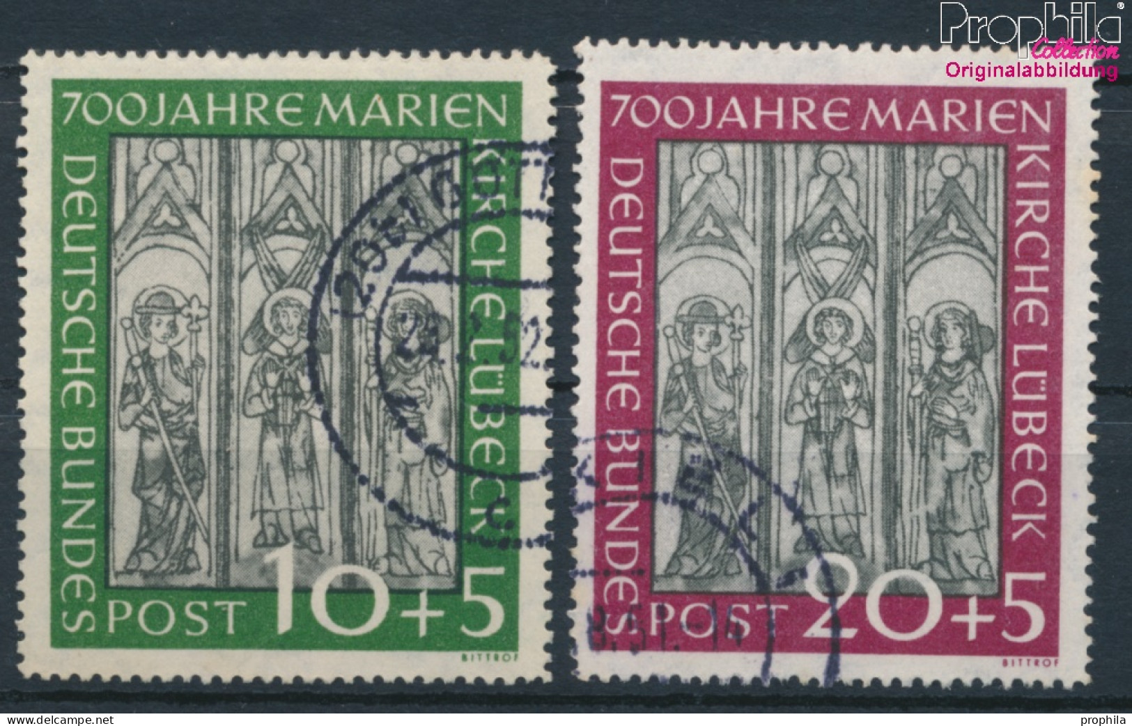 BRD 139-140 (kompl.Ausg.) Gestempelt 1951 Marienkirche (10093009 - Gebraucht