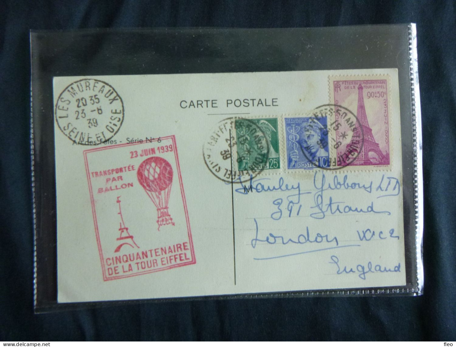 ANCIENNE LETTRE/CARTE POSTALE DE FRANCE - Cartes/Enveloppes Réponse T