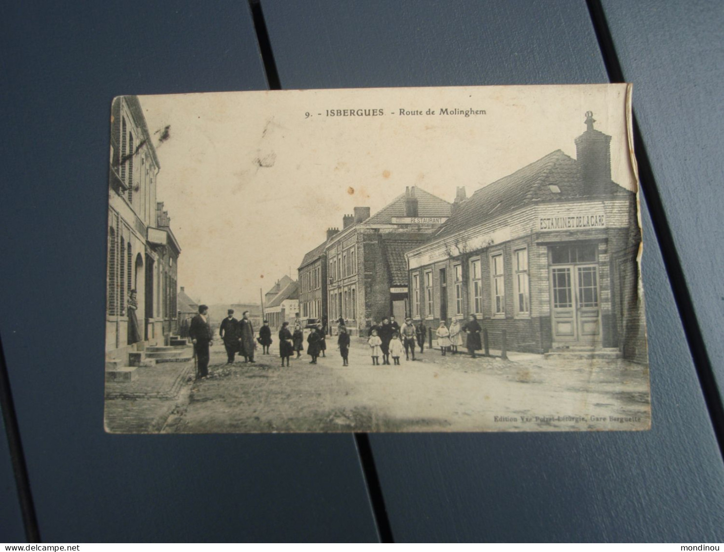 Cpa Isbergues - Route De Molinghem. 1914 - Isbergues