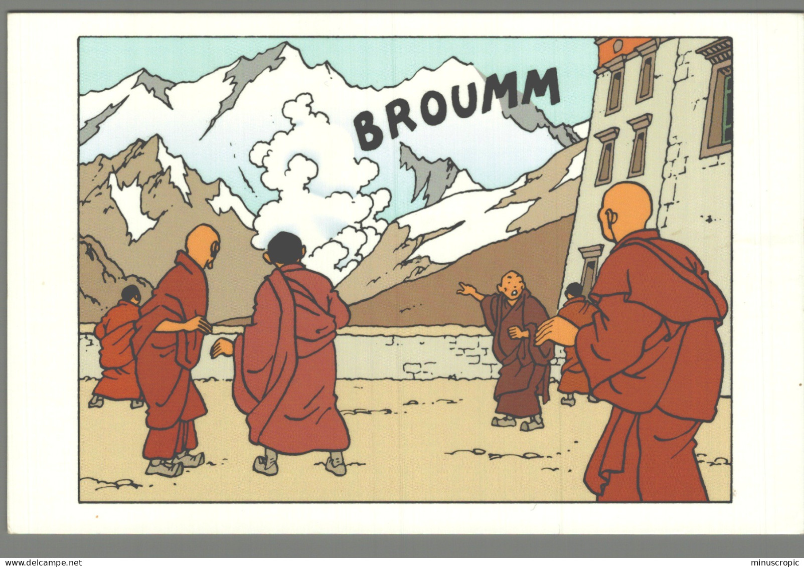 CPM - Tintin Au Tibet - Hergé - Moulinsart - N° 062 - Bandes Dessinées
