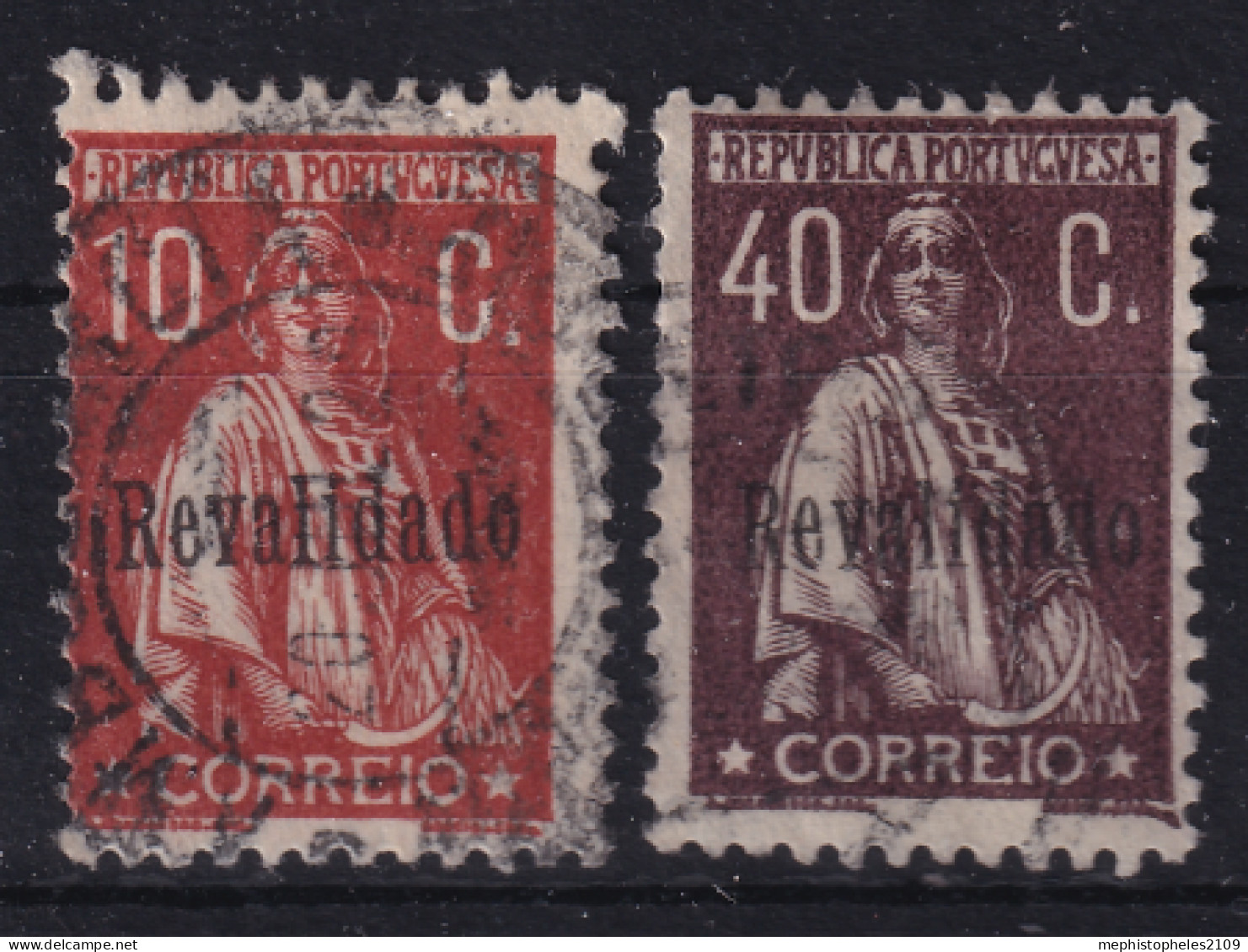 PORTUGAL 1929 - Canceled - Sc# 490, 493 - Gebruikt