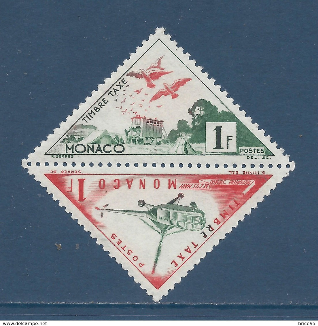 Monaco Taxe - YT N° 39A Et 39B - Neuf Sans Charnière - 1953 - Taxe