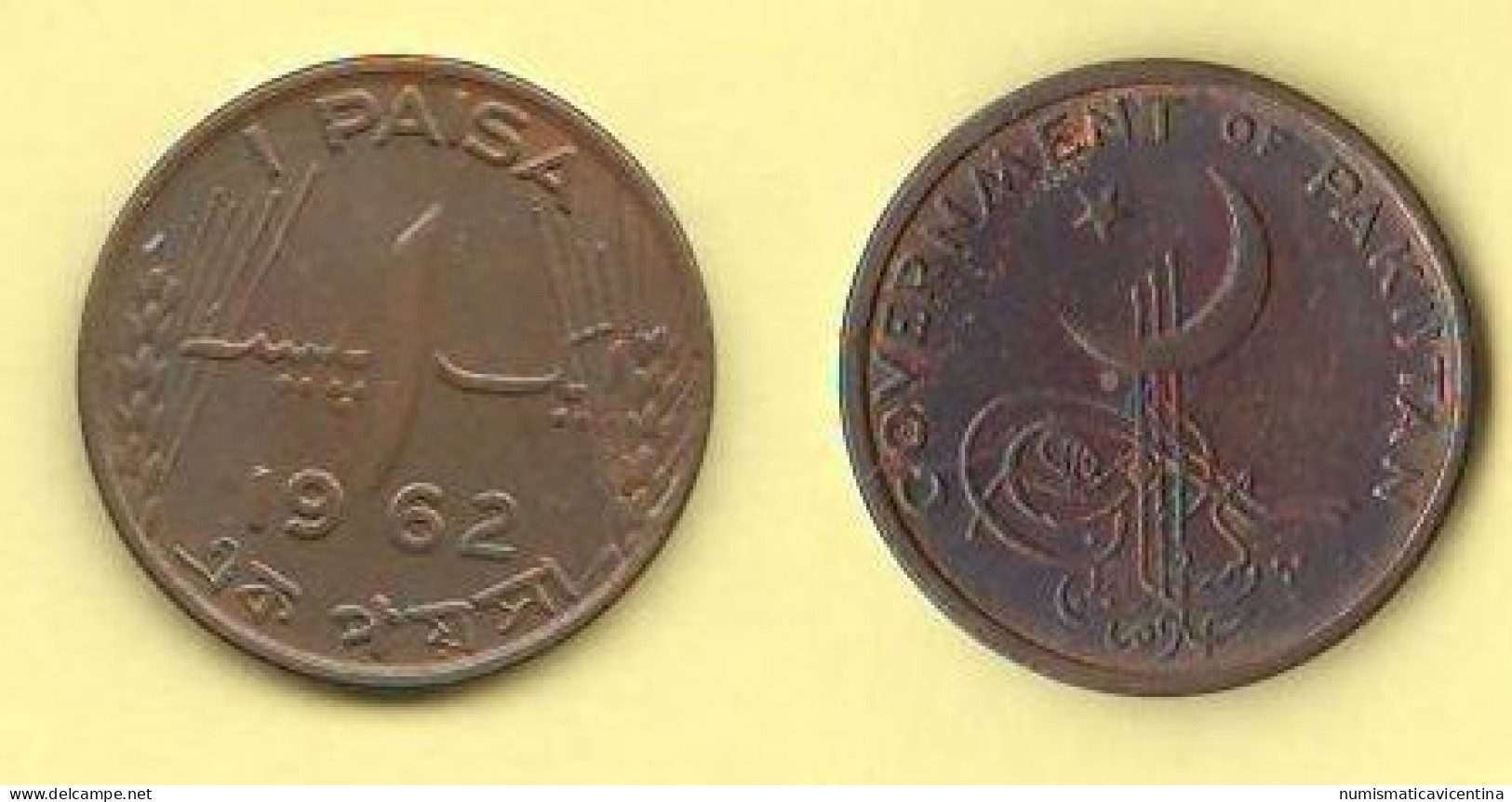 Pakistan 1 PIE 1956 + 1 Pie 1962 - Pakistán