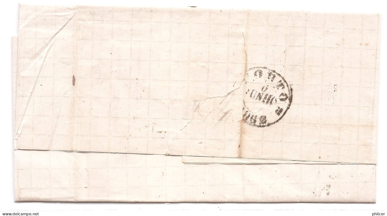 Portugal, 1862, # 13, Para O Porto - Storia Postale