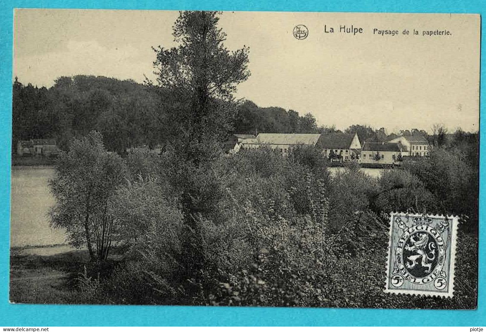 * La Hulpe (Brabant Wallon) * (Nels, Edition E. Jadin) Paysage De La Papeterie, Timbre, étang, Vijver, Old, Rare - La Hulpe