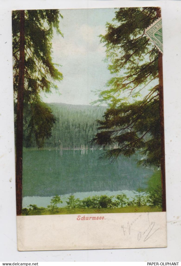 7564 FORBACH, Schurmsee, 1905, Poststempel Schönmünzach - Forbach