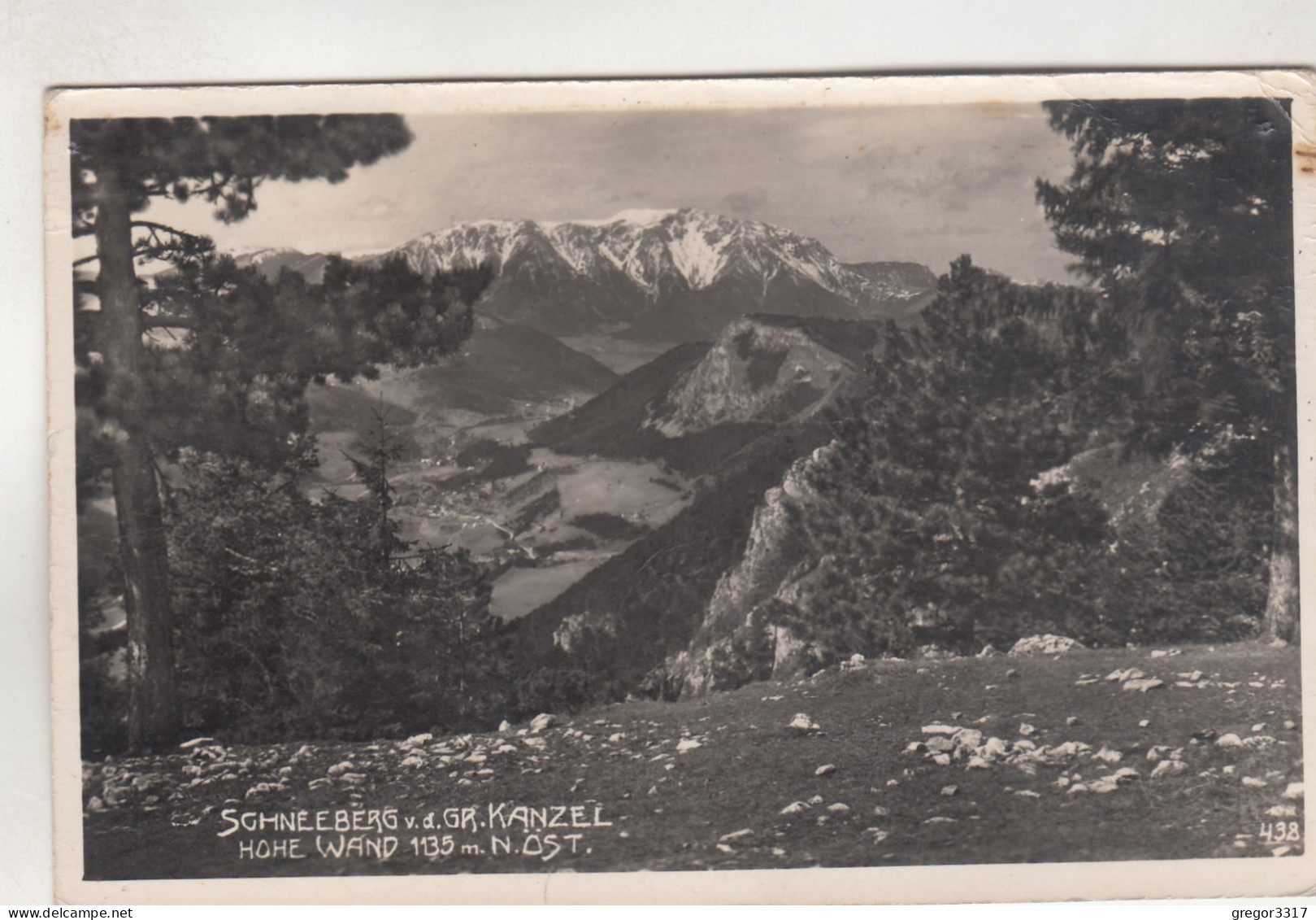 D413) SCHNEEBERG V. D. GR. KANZEL - HOHE WAQND - NÖ - Alt  1932 Gel. Neunkirchen - Schneeberggebiet