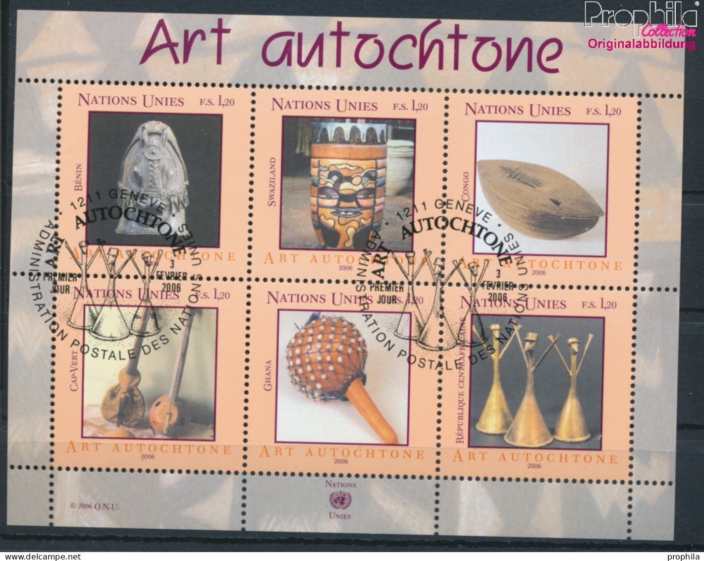 UNO - Genf Block21 (kompl.Ausg.) Gestempelt 2006 Eingeborenenkunst (10054825 - Used Stamps