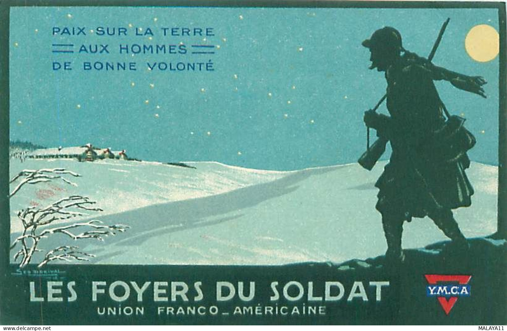 CPA - GÉO DORIVAL - LES FOYERS DU SOLDAT - UNION FRANCO-AMÉRICIAINE - Dorival