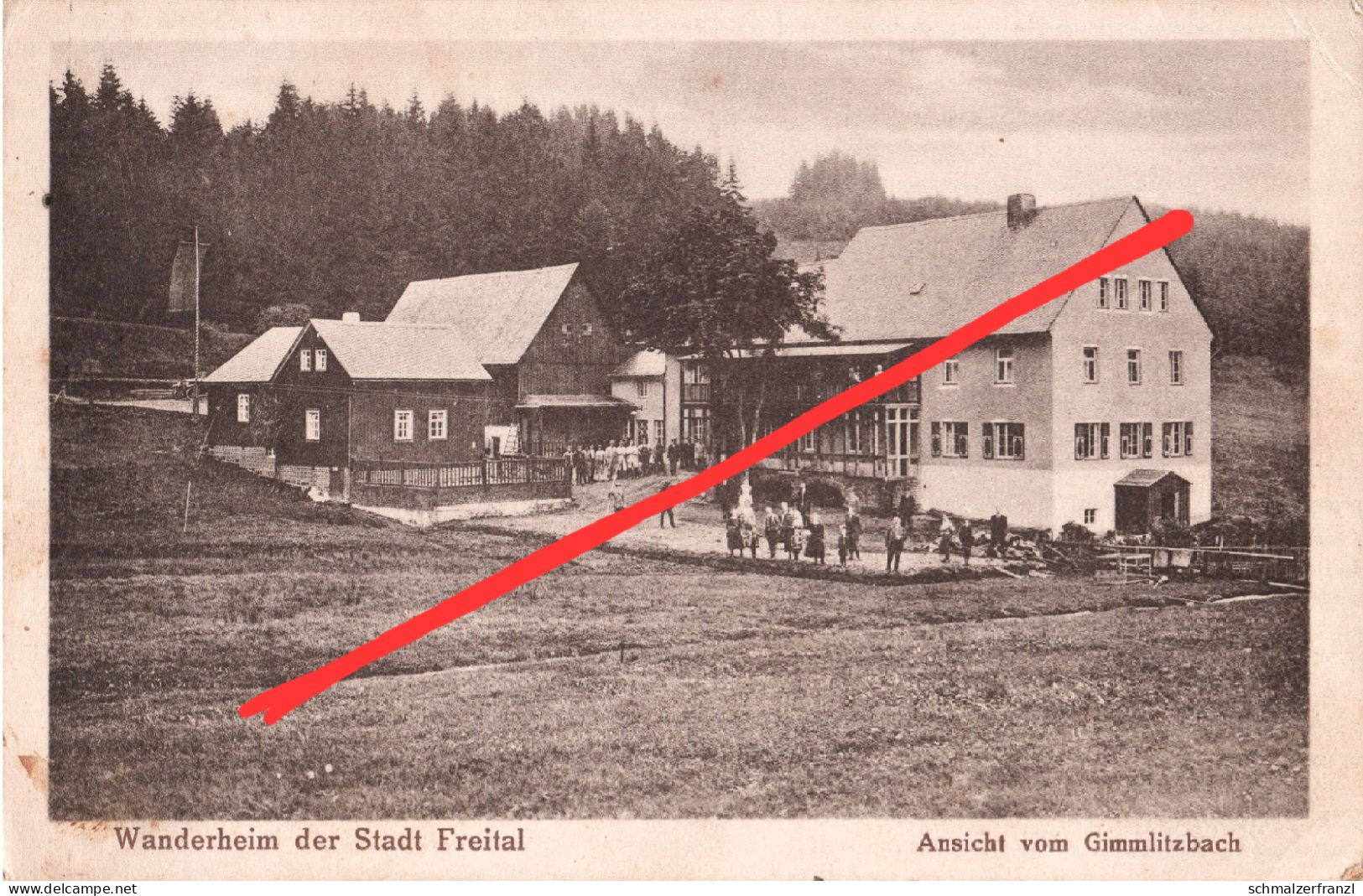 AK Wanderheim Stadt Freital Gimmlitztal Hermsdorf Holzhau Nassau Reichenau Rechenberg Bienenmühle Frauenstein Erzgebirge - Frauenstein (Erzgeb.)