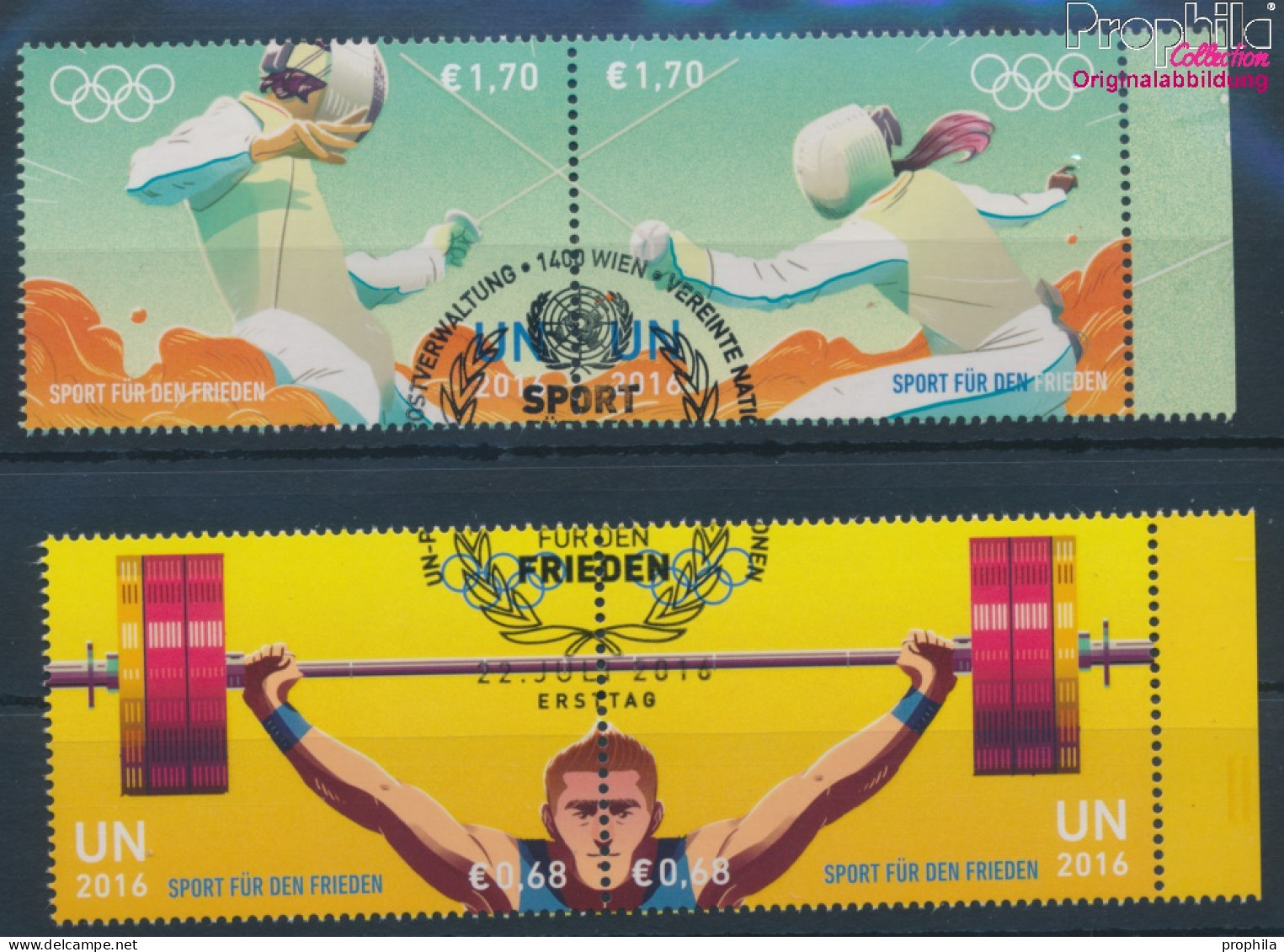 UNO - Wien 920-923 Paare (kompl.Ausg.) Gestempelt 2016 Olympische Sommerspiele (10100598 - Gebraucht