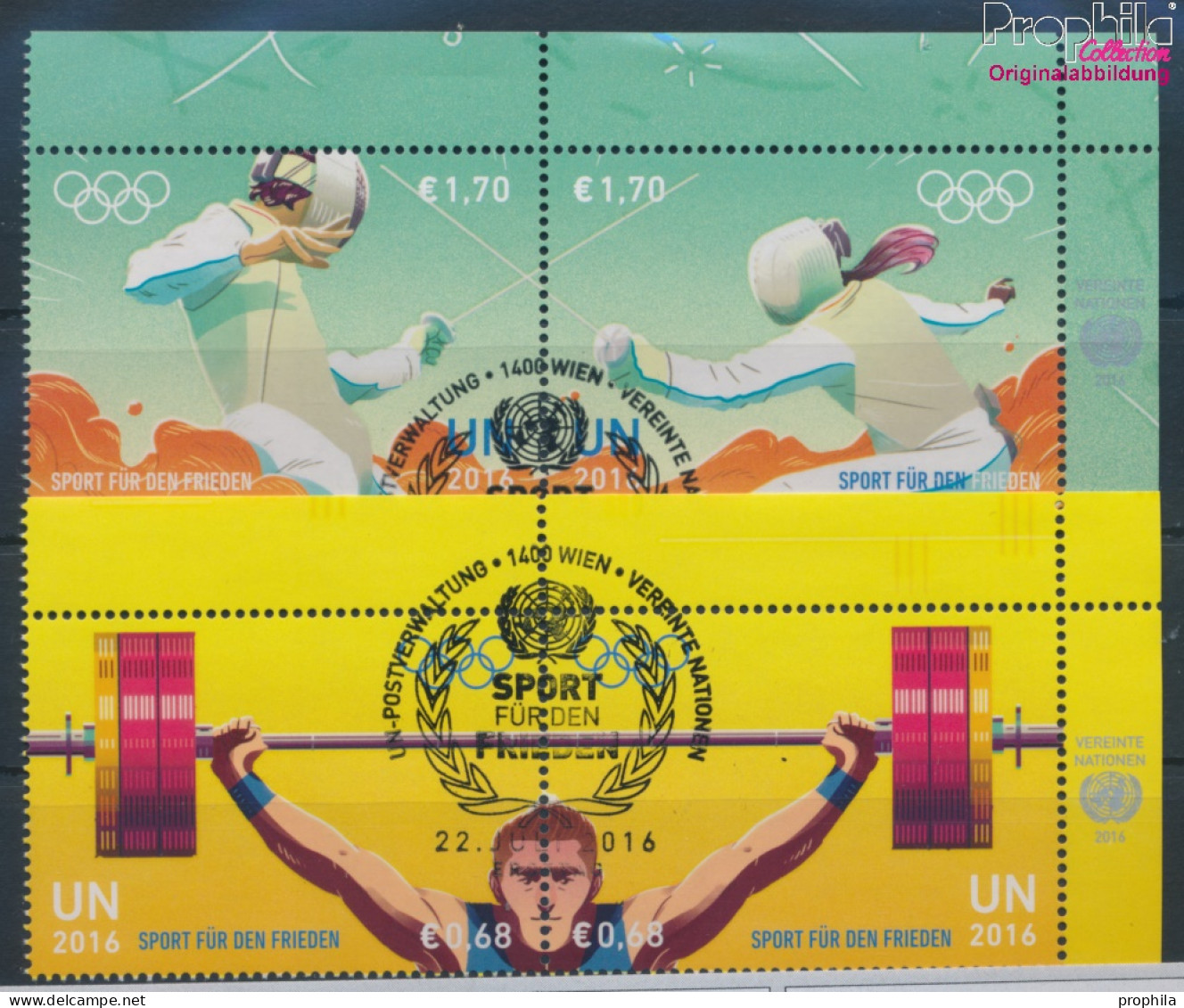 UNO - Wien 920-923 Paare (kompl.Ausg.) Gestempelt 2016 Olympische Sommerspiele (10100599 - Gebruikt