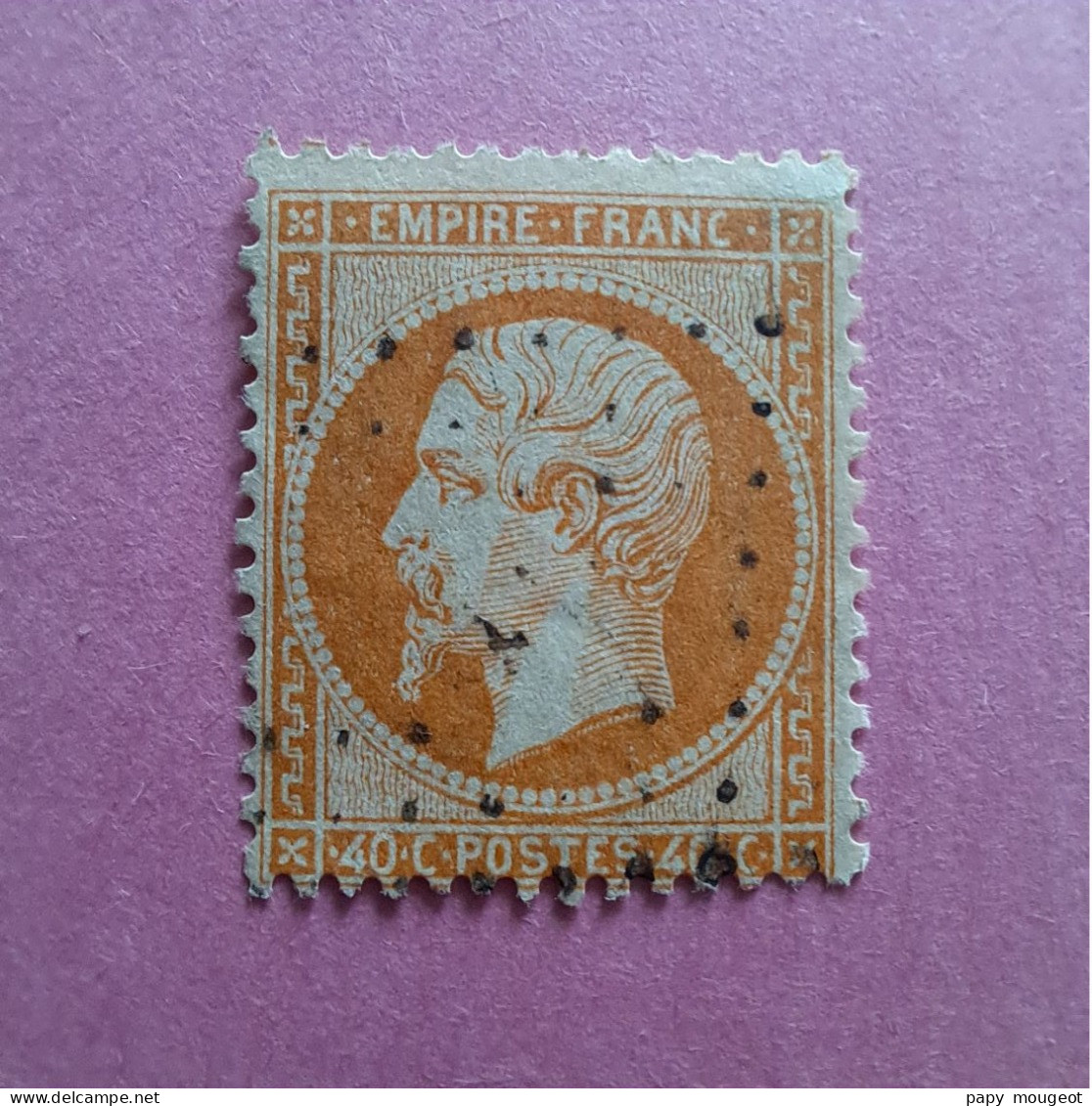 N°23 40 C. Orange Cote 2023 17€ - 1862 Napoléon III