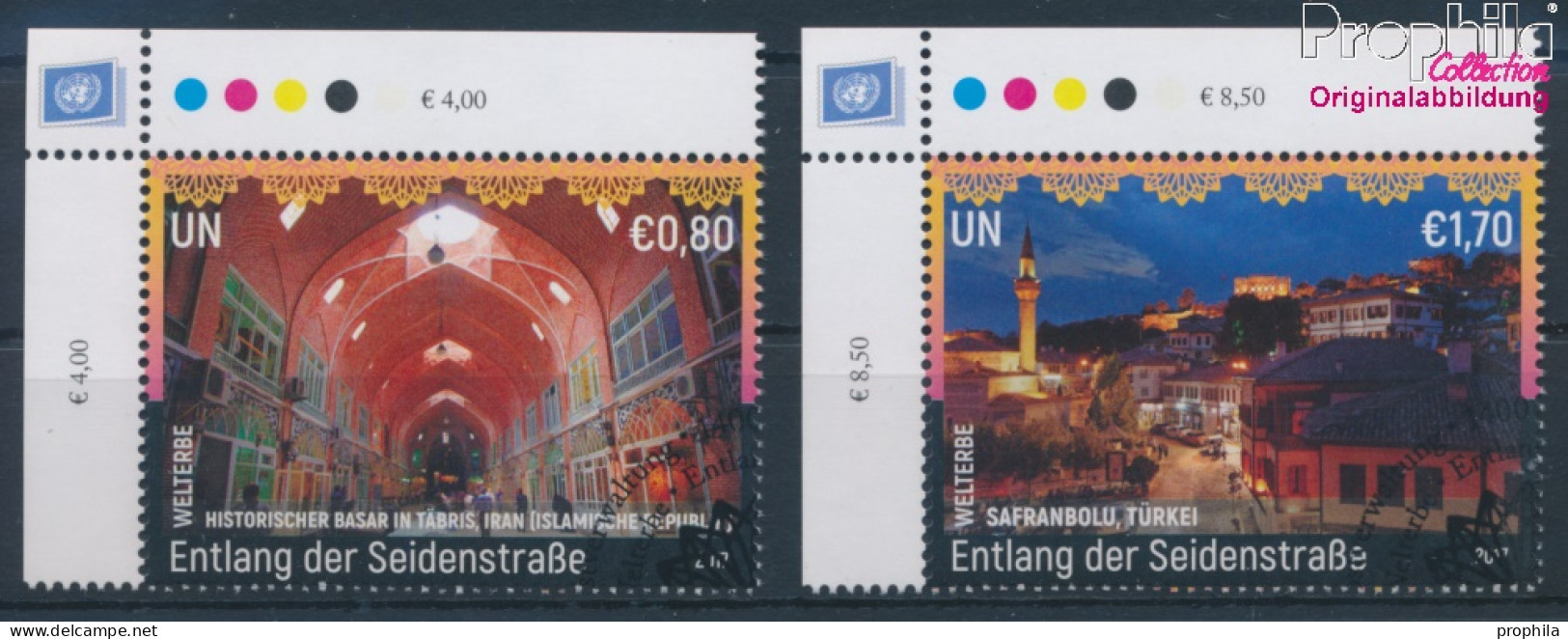 UNO - Wien 985-986 (kompl.Ausg.) Gestempelt 2017 UNESCO Welterbe Seidenstraße (10100531 - Gebruikt