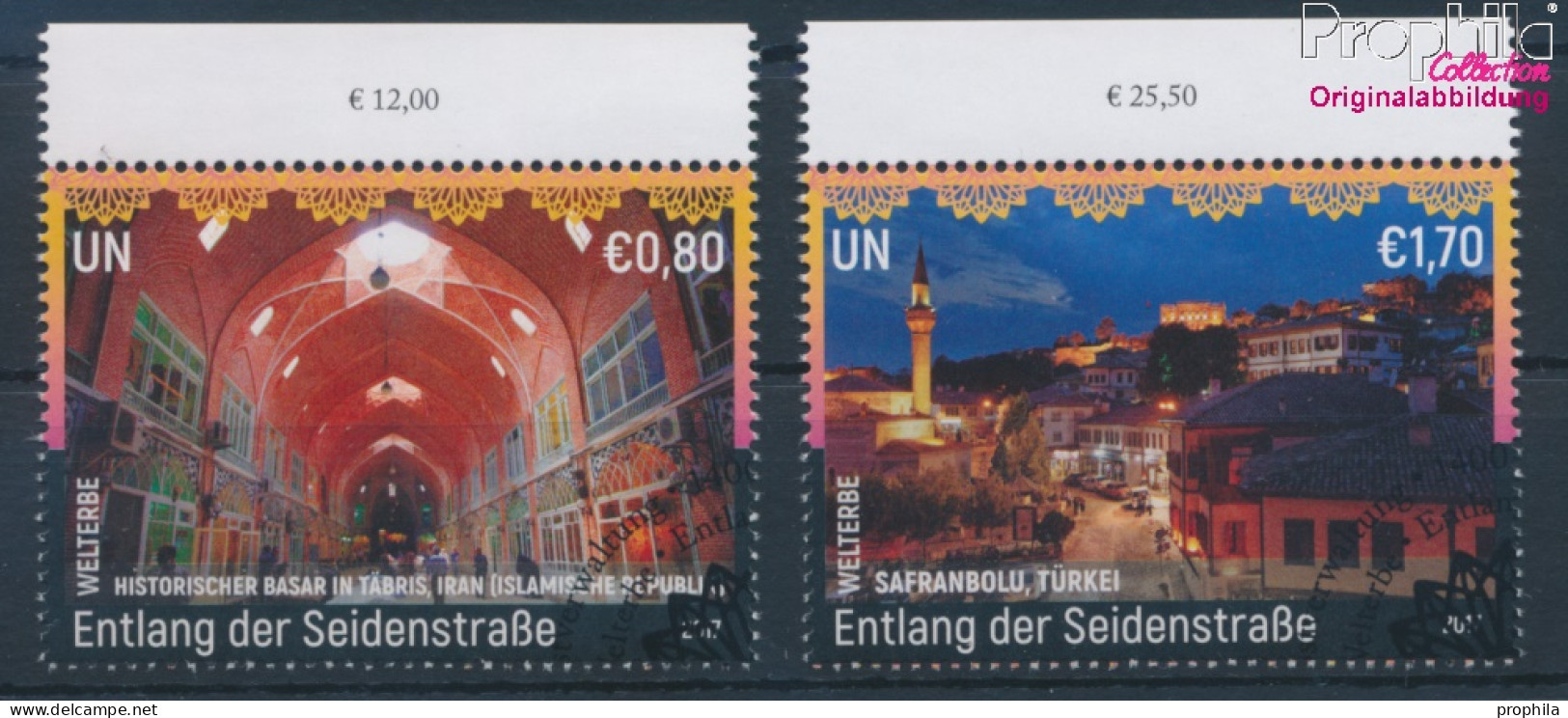 UNO - Wien 985-986 (kompl.Ausg.) Gestempelt 2017 UNESCO Welterbe Seidenstraße (10100533 - Usados